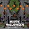 Halloween 7FT Pumpkin Curtain Lights with 10 Waterproof Pumpkin String Lights, 25 LED Halloween Themed Lights for Windows, Porches, Stairs, Bars, Outdoor, Indoor Party Decorations